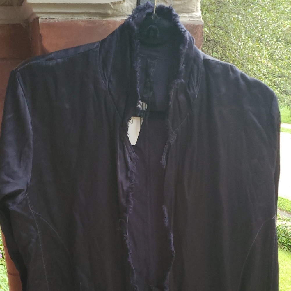 Nwt Sz 3 Jaga Elegant Black Assymetric Jacket - Picture 7 of 9
